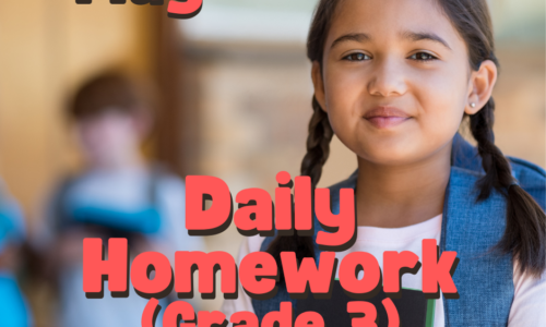 May – Grade 3 Daily Homework